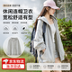 COSMICKISS灰色衛衣女2026新款春秋寬松慵懶風韓系chic學生拉鏈長袖連帽外套 灰色薄款 L 100-115斤
