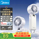 美的（Midea）【冰敷制冷】直流變頻手持風(fēng)扇大風(fēng)力戶外掛脖輕巧便攜家用可折疊充電100擋調(diào)速新款小風(fēng)扇FTD05R2