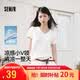 森馬（Semir）涼感T|短袖T恤女夏純色V領正肩吸濕速干抑菌2026上衣109326100002