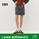 森馬半身裙女秋a字裙復(fù)古學(xué)院風(fēng)牛仔短裙103525120002