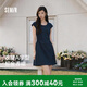 森馬（Semir）連衣裙女夏季U領(lǐng)純色褶皺短袖短裙2026簡約風(fēng)設(shè)計(jì)感109326114005