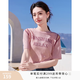 香影（xiangying）粉色針織短袖t恤女2026夏季新款多巴胺穿搭字母圓領(lǐng)露肩上衣 粉紅 均碼 M