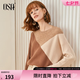 歐莎（OSA）慵懶風(fēng)復(fù)古打底毛衣2025年新款女秋冬外穿內(nèi)搭套頭針織衫 淺咖色 XL