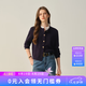 ELAND【綿羊毛】衣戀毛針織衫女開衫單排扣外套新款 藏青色(59)Navy S /160