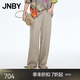 江南布衣（JNBY）【商場同款】26春夏新品牛仔褲萊賽爾寬松通勤闊腿褲5Q4E15110 261/灰卡其 S