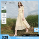 三彩2026夏季新款新中式套裝系帶小衫半身裙三件套女 嫩黃色 M 160/84A