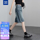 唐獅（TonLion）2026夏季新款女牛仔中短褲復古美式直筒褲子港風高腰寬松女士