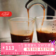 HARIO日本原裝進口玻璃盎司杯咖啡杯標準量杯帶刻度大號套裝SGS  2個裝（白色刻度） 80ml
