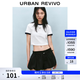 UR2026夏季新款女裝時尚修身短款貓咪刺繡短袖T恤UYY450078 本白 (修身款) S