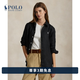 Polo Ralph Lauren 拉夫勞倫【七夕禮物】 女裝 經典版型亞麻襯衫RL26440 001-黑色 M