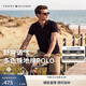 Tommy Hilfiger【球星同款】春夏男潮流多色珠地棉商務休閑純色翻領短袖T恤POLO 【簡約休閑】藏青色DW5 *尺碼偏小，建議拍大一碼 L （推薦：140-155斤）