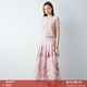 顏域氣質減齡穿搭一整套2026新款女士夏季套裝針織衫半身裙兩件套 粉色 XXL/44