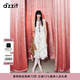 DZZIT地素連衣裙2026夏新款法式少女鏤空不規(guī)則下擺背心裙女3K2OA049B 米白色 S