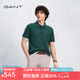 GANT/甘特【智性POLO】100%棉夏男士親膚T恤抗菌短袖t恤衫 橄欖綠 L