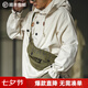 馬登工裝 美式復古白色甲板服防護連帽衫半開襟衛衣男潮外套 米白色 XL