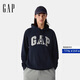 蓋璞（GAP）男女裝春季款貼布繡logo連帽衫衛(wèi)衣經(jīng)典上衣美版868453