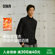 森馬（Semir）長袖T恤男高領發熱打底衣輕薄搖粒絨冬新款內搭上衣純色 黑色90001 M