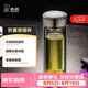 希諾抗菌玻璃杯雙層隔熱水杯男高檔辦公泡茶杯子七夕節日禮物XN-T623