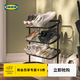 宜家（IKEA）ALGANAS艾佳奈斯鞋架簡易門口家用多層室內鞋架子 鞋架黑色