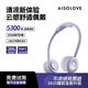 SOLOVE素樂質(zhì)造F7-2掛脖風(fēng)扇無葉便攜式懶人迷你可折疊成人學(xué)生夏季隨身降溫神器戶外頸掛式粉色紫