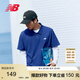 NEW BALANCE26年男款夏季百搭翻領POLO短袖T恤MT51519 牡蠣藍 XL