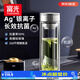 富光抗菌玻璃杯雙層高硼硅泡茶杯子茶水分離杯高檔車載水杯男京東限定