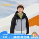 巴拉巴拉童裝冬季羽絨服男童女童中大童加厚保暖外套 灰黑色調00429-白鴨絨 165