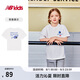 NEW BALANCE童裝 4-14歲男女童夏季新品簡約經典印花T恤