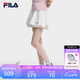 FILA 斐樂官方女士梭織裙2026夏季新款寬松防曬半身裙蓬蓬裙短裙 云菇白-WT M 165/66A/M