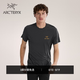 ARC'TERYX始祖鳥 MOTUS CREW ARC'WORD SS 男子 運(yùn)動(dòng)短袖T恤 BLACK HEATHER/黑灰色 M