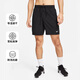 耐克（NIKE）男運動短褲7寸 夏季無內襯跑步休閑短褲速干透氣DV9858-010 黑 XL