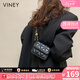 viney新款斜挎包包女包輕奢迷你小包單肩包生日七夕情人節禮物送女友 【黑色小號】女朋友老婆高檔實用 時尚品牌小眾休閑鏈條包