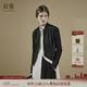 日著原創(chuàng)女裝2024年秋季新款高級感長袖西裝小眾中式短款外套 游黑 M