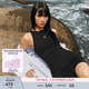 Calvin KleinJeans【七夕禮盒】夏季女ck性感露腰修身顯瘦無袖背心針織連衣裙 UB1-太空黑 XXS