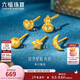 六福珠寶黃金耳釘日月星辰(單只)手工錘紋福滿傳家足金禮物 計(jì)價(jià) 約0.57克