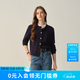 ELAND【綿羊毛】衣戀毛針織衫女開衫單排扣外套新款 藏青色(59)Navy S /160