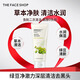菲詩小鋪（THE FACE SHOP）草本蘆薈洗面奶170g清潔補水大容量洗臉七夕情人節禮物送女友 綠豆170g-收縮毛孔