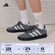 adidas「T頭鞋」BARREDA休閑板鞋德訓鞋男女阿迪達斯輕運動   深灰/金屬銀   42
