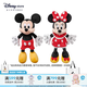 迪士尼（Disney）經典米奇米妮毛絨玩偶玩具大號公仔情侶結婚禮物壓床娃娃七夕禮物 米奇米妮紅色中號組合 贈禮袋