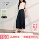 三彩2026春季新款休閑褲韓系氣球褲花苞褲七分褲寬松高腰闊腿褲顯瘦M