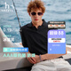 HAZZYS【情侶款】哈吉斯男女裝 26新款夏季海鷗領(lǐng)短袖polo衫 黑色BK -男款 L （175/96A 48）