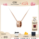 丹尼爾惠靈頓（DanielWellington）[七夕情人節禮物]dw項鏈女圓環星辰吊墜鎖骨鏈時尚飾品輕奢 玫瑰金 DW00400212