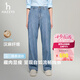 HAZZYS【棉/漢麻】哈吉斯女裝 26新款春季女士PHIZ水洗牛仔褲女 深藏青色DN 44 (165/76A 44)