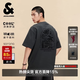 杰克·瓊斯（JACK&JONES）26年夏季男裝【涼感】短袖t恤男款潮流寬松度假風印花休閑半袖 E44黑砂色 3XL （195）