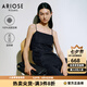 艾諾絲雅詩【商場同款】2026年夏季新款通勤100%亞麻闊腿連體褲女50519102 暮色藍 M