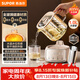 蘇泊爾（SUPOR）全玻璃養生壺煮茶壺1L迷你養生杯煮茶器花茶壺 恒溫水壺 保溫燒水壺調奶器 帶濾網0膠水SW-10Y08Q