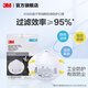 3M口罩8210CN顆防護(hù)防塵防霧霾PM2.5工業(yè)粉塵裝修打磨煤礦KN95yzl 頭帶式【1盒20只】 8210cn 不帶閥