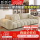 DDC現代簡約全拆洗雪尼爾布藝沙發棉麻客廳小戶型麥島功能電動沙發床 2.0M直排 【旗艦版】松木框架|抗菌貓抓絨布