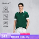 GANT/甘特【出色POLO】26春夏男士休閑翻領棉質正肩短袖T恤polo衫 301-墨松綠【男款】 XL