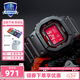卡西歐（CASIO） 男表g-shock運動數字小方表電子表復古方形小黑表手表男 GW-B5600AR-1PR
